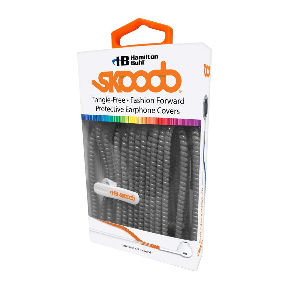 Fundas Para Auriculares Hamiltonbuhl Skooob, Sin Enredos, Gris Antracita