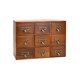 thumbnail image 2 of Organizador de cajones de escritorio QWORK, vintage, madera, 38 x 26 x 10 cm, 2 of 7