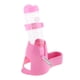 thumbnail image 2 of 3 EN 1 Alimentador automático de mascotas Cuencos de hámster Dispensador de botellas de agua Tazón rosa, 2 of 3
