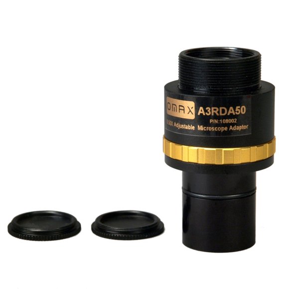 Lente de reducción OMAX 0.5X ajustable de 60 mm