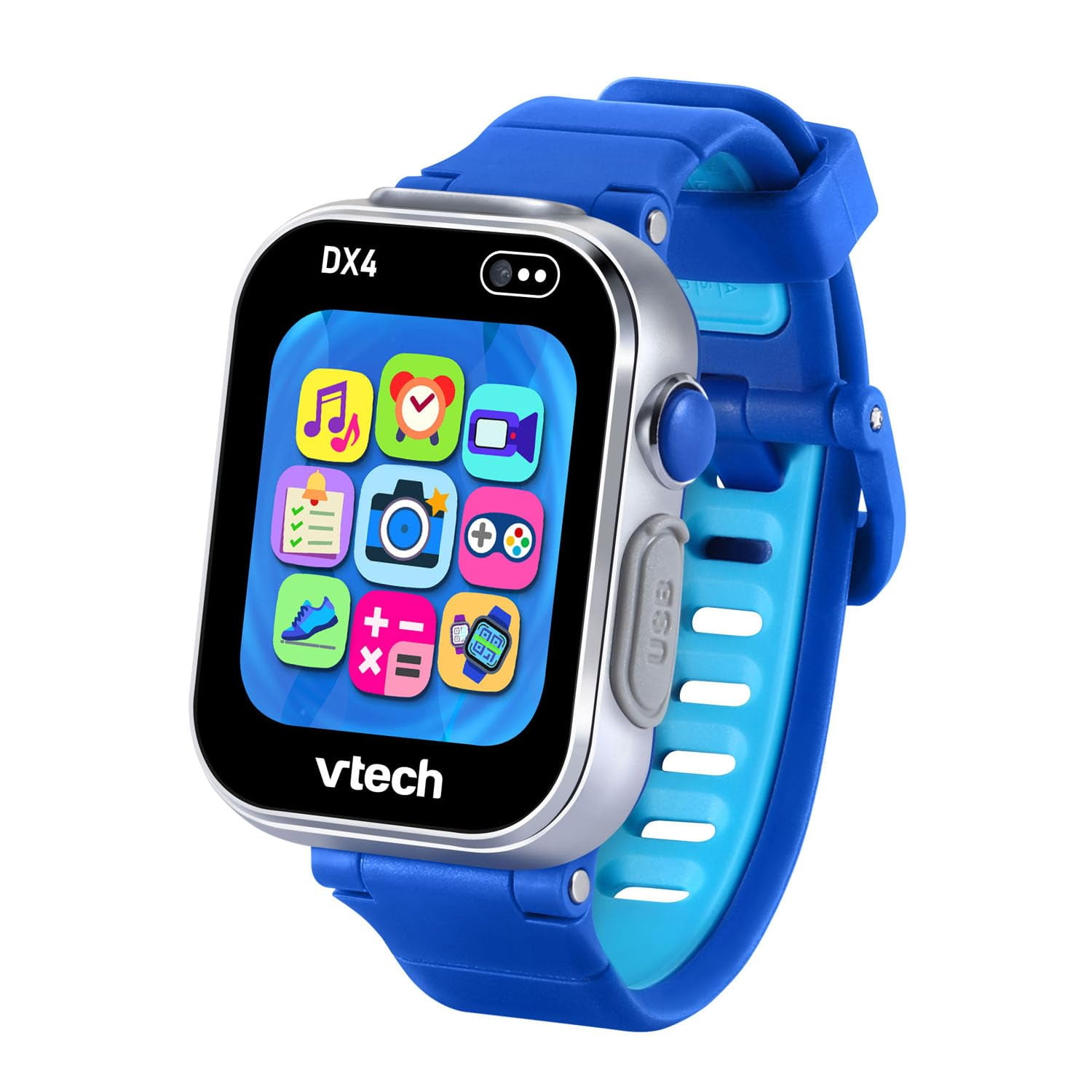 Reloj Inteligente Vtech Kidizoom Dx4 Con 2 Cámaras, Azul, Más De 4 Años