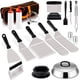 thumbnail image 1 of Kit 20 Accesorios para Plancha Juego de Herramientas Teppanyaki Acero Inoxidable para Cocina Camping, 1 of 9
