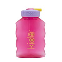 Botella Toma Jugo Niños Bombilla Kido Color Fucsia - Ps