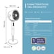 thumbnail image 2 of Ventilador Pedestal Anwo 3D Flow Brizo FX-DC18R Oscilación 360°, 2 of 3