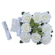 thumbnail image 2 of Decoración de flores de coche de boda, decoración de coche de novia, cintas de corona flor nupcial decoración de coche de boda para vacaciones , Blanco, 2 of 5