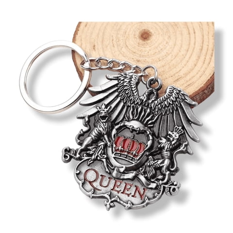 Invencible.Cl - 𝗟𝗟𝗔𝗩𝗘𝗥𝗢 𝗠𝗘𝗧𝗔𝗟𝗜𝗖𝗢 𝗤𝗨𝗘𝗘𝗡 Llavero Metalico Retro Banda Queen Ap84