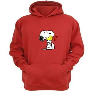 Genérico - Poleron Canguro Snoopy Rojo Talla M Unisex