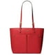 thumbnail image 1 of Cartera Michael Kors Womens Jet Set Travel Medium Double Pocket Tote Bag Bright Red, 1 of 3