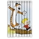 thumbnail image 1 of Cortina de ducha con diseño de puente de Calvin y Hobbes, juego de cortinas de baño con ganchos, tamaño 48 x 72 pulgadas, 1 of 3