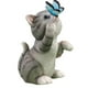 thumbnail image 2 of Estatua Linda Del Gato Del Jardín Escultura Del Gatito De La Luz Solar Para El Camino Del Patio Del Jardín Gris, 2 of 2