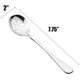 thumbnail image 2 of Juego de 6 cucharas ranuradas para servir sopa, acero inoxidable 410 pulido espejo, colador de buffet, para cocina y hogar, 7.7'' (cucharas ranuradas), 2 of 5