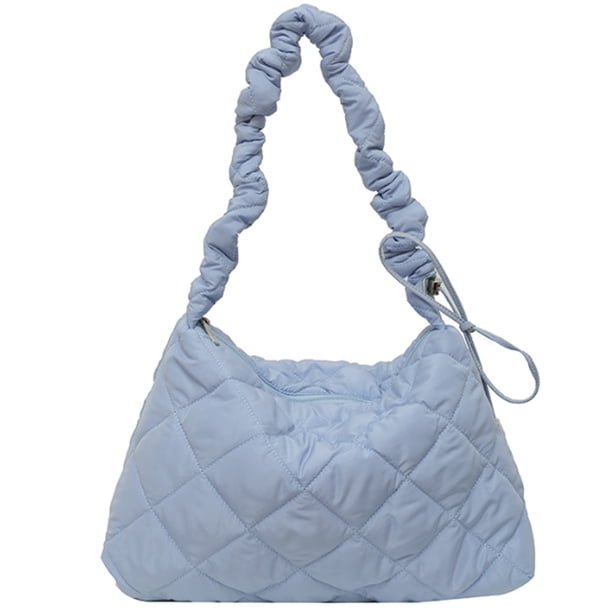 Bolso de mano acolchado para mujer, ligero y acolchado, tipo hobo, 2023, con pliegues en forma de nube.
