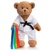 Peluche Con Forma De Oso De Karate Hollyhome, 40 Cm, Regalo Para Niños