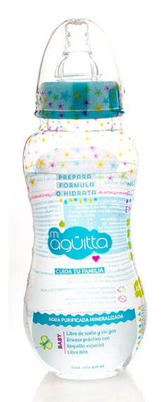 Mi Agüitta - Mamadera Baby 240 Cc De Agua Purificada