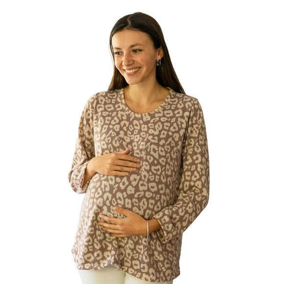 Chaleco Maternal y Lactancia Print Rosa XL