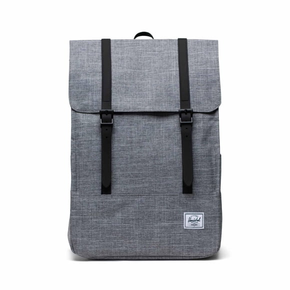 Mochila Herschel Survey Raven Crosshatch para trabajo de 15/16 pulgadas