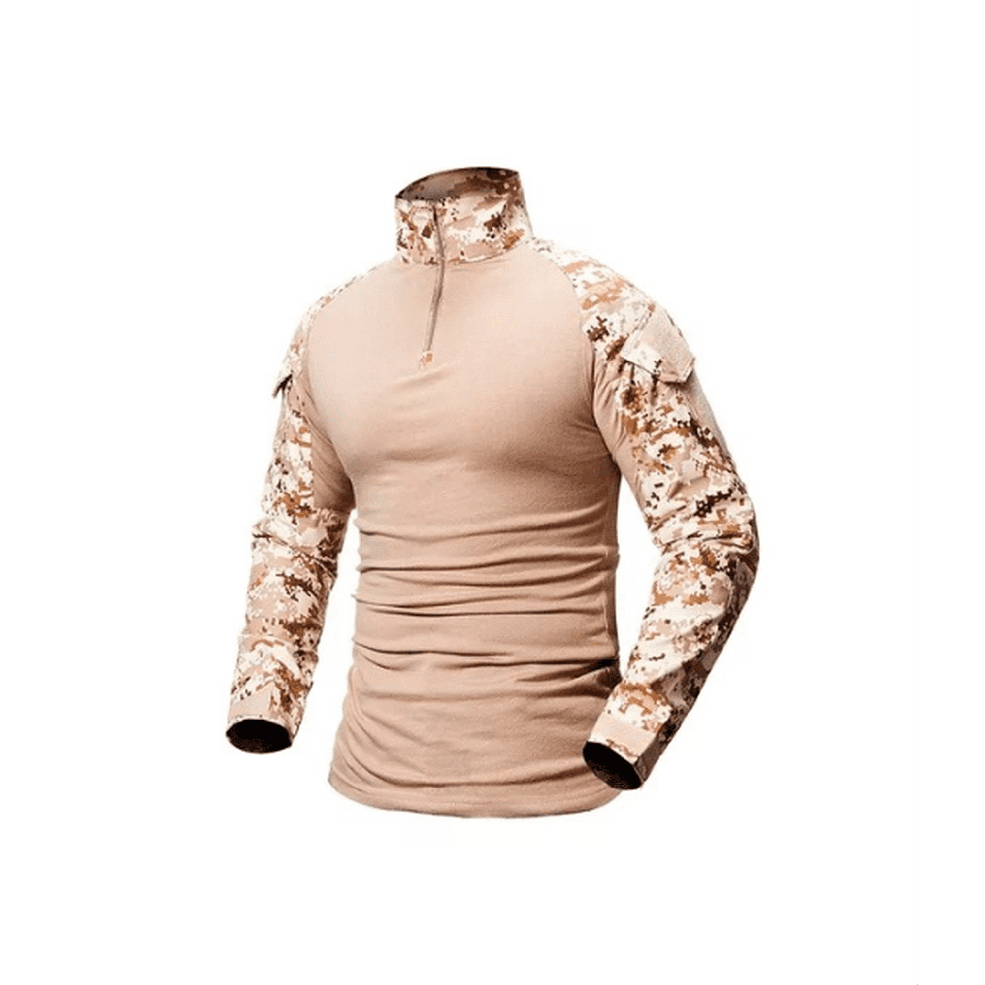Genérico - Polera Táctica Combat Shirt Militar Airsoft, Color Digital Desert, Talla Xl