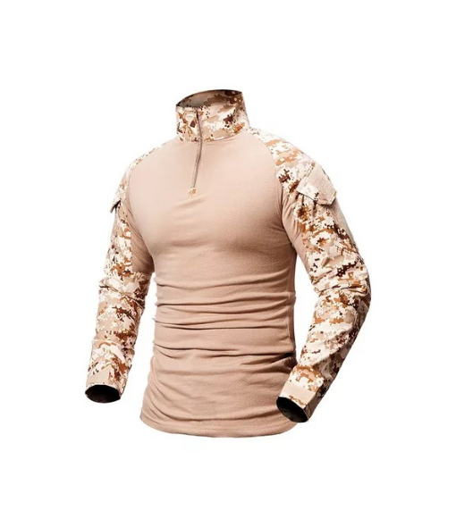 Genérico - Polera Táctica Combat Shirt Militar Airsoft, Color Digital Desert, Talla 4Xl