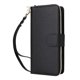 thumbnail image 5 of Funda Cartera con Cremallera y Correa para Samsung Galaxy A55 Soporte y Tarjetero Negro, 5 of 6