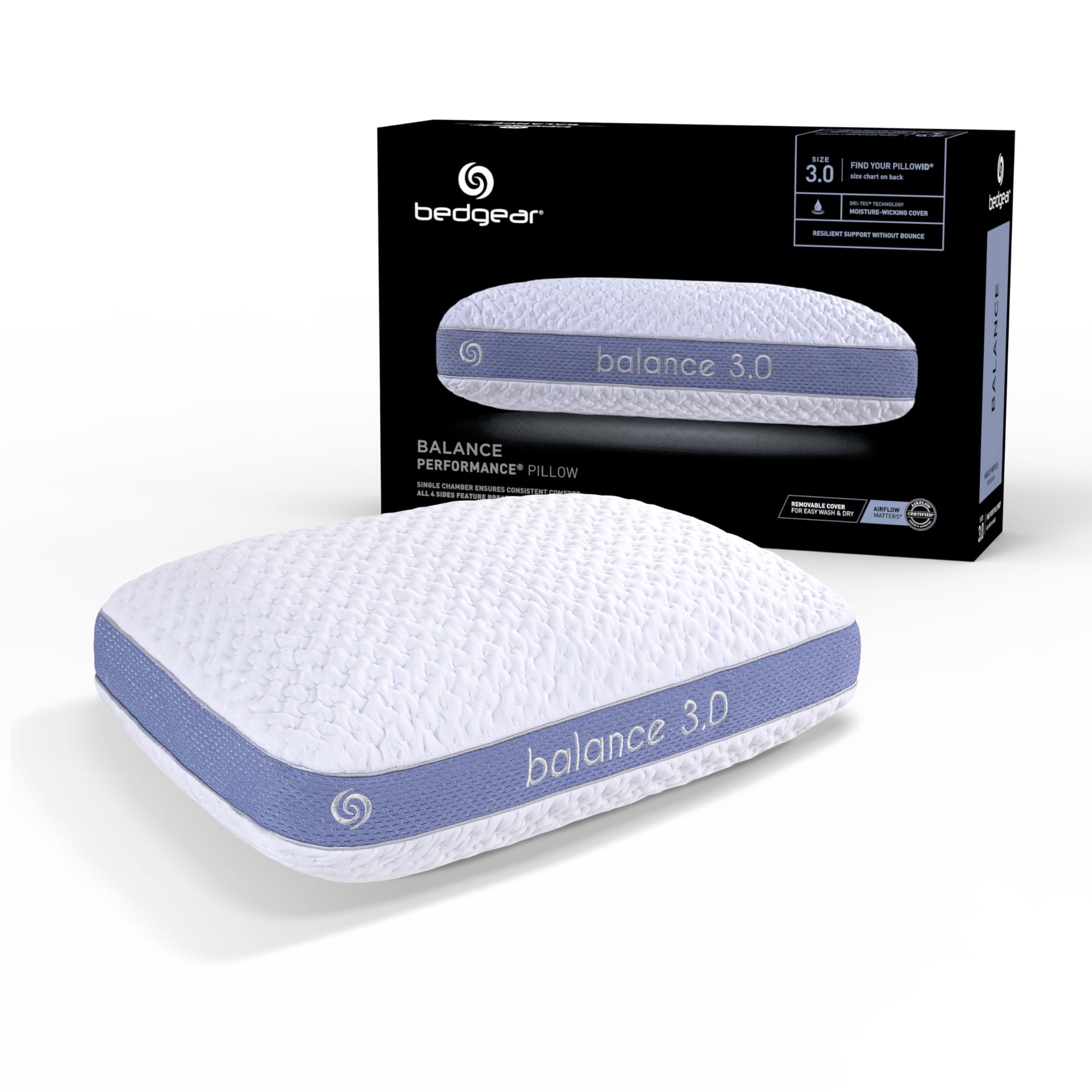 Almohada Bedgear Balance Performance 3.0 De Firmeza Media