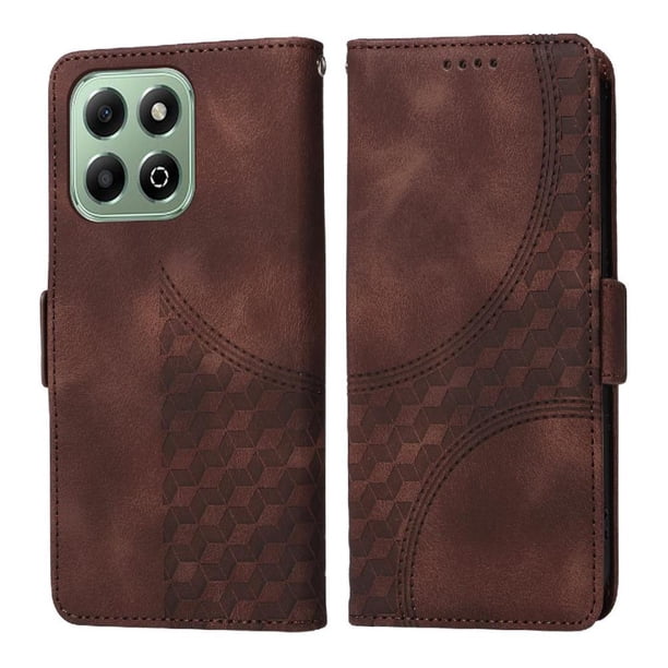 Carcasa FOXDOCK Honor X6A de cuero PU, diseño acolchado clásico, protección contra caídas y rayones