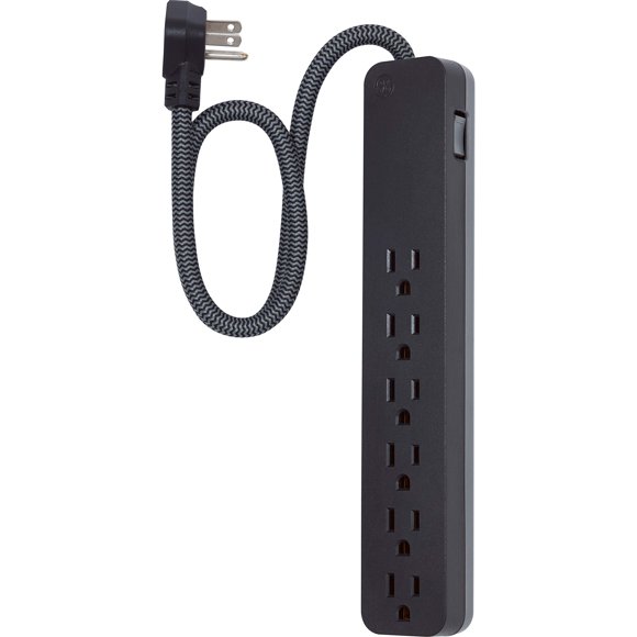 Protector contra sobretensiones GE UltraPro de 6 salidas, 2 pies con cable de extensión
