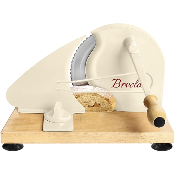 Rebanadora de Pan Manual Brvclon con Grosor Ajustable y Cuchilla Afilada