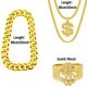 thumbnail image 2 of Accesorios de vestuario Riuziyi Hip Hop Gold de los años 80 y 90 para hombre y mujer, 2 of 7