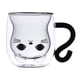 thumbnail image 3 of Taza De Doble Pared, Taza De Café Y Té De Animales Para Niños, Regalo De Cumpleaños Del Día De San Valentín, Mango De Gato Negro, 3 of 4