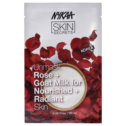 Mascarilla Facial Nykaa Naturals Skin Secrets Rosa Y Leche De Cabra 1 Mascarilla Mujer