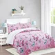 thumbnail image 1 of Cubrecama Quilt Sherpa 2pl Rosa Celeste Y Negro Mariposas Multicolor, 1 of 3