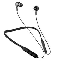 Impormaipu - Audífonos Bluetooth Auriculares Manos Libres Recargables Usb Gamer 7 Hrs Collar Semirigido Magneticos (Negros)