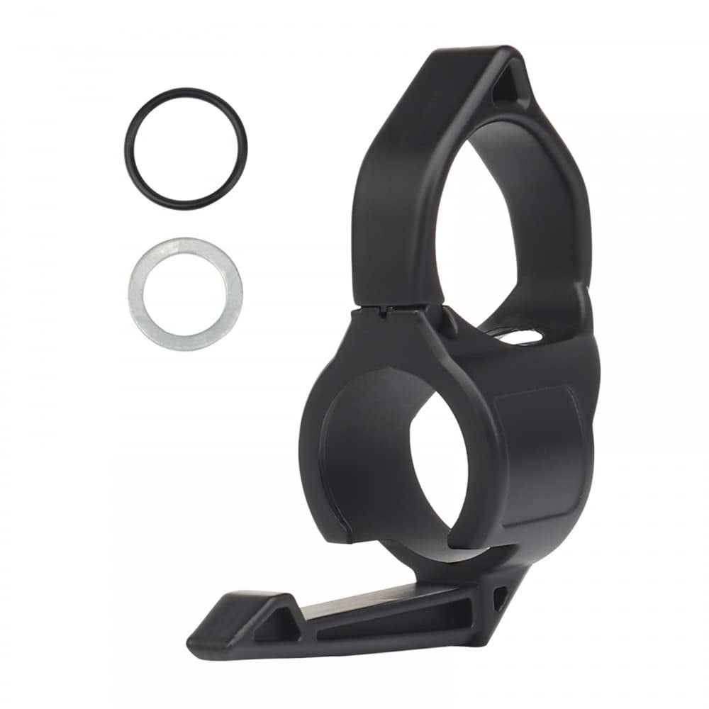 Xusx111 - 2 Paquete Anillo De Linterna, Anillo De Montaje De Linterna Antorcha Dedo Anillo De Liberación Con Clip De Bolsillo Para Múltiples Linternas De 1