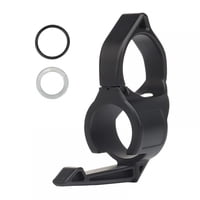 Xusx111 - 2 Paquete Anillo De Linterna, Anillo De Montaje De Linterna Antorcha Dedo Anillo De Liberación Con Clip De Bolsillo Para Múltiples Linternas De 1 ""