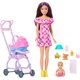 thumbnail image 1 of Set de juego Barbie Skipper Babysitters con muñecas y cochecito, 1 of 6