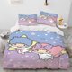 thumbnail image 2 of 3D Little Twin Star Cartoon Comforter Bedding Set,Duvet Cover Bed Set Quilt Cover Pillowcase,Queen Bedding Set Adult Girl, 2 of 5