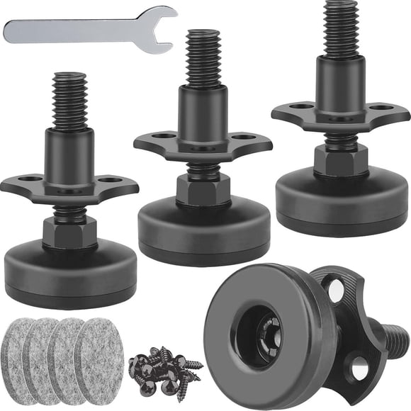 Niveladores para muebles Anwenk con rosca 3/8-16, 1320 lb, set de 4