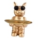 thumbnail image 2 of Escultura De Perro Nórdico Estatua Baratijas Para Sala De Estar Pasillo Decoración Del Hogar Dorado, 2 of 3