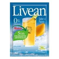 Jugo En Polvo Libre De Azúcar Sabor Papaya 7G Sobre 1 Un Livean