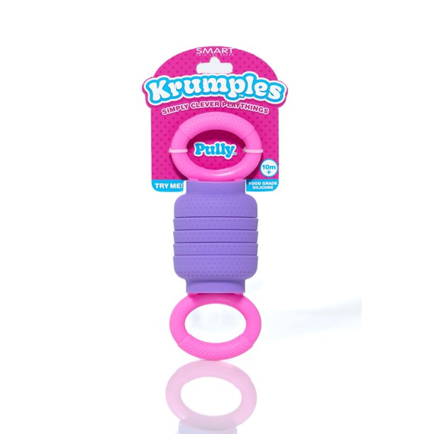 Juguete de trituración sensorial KRUMPLES Pully Purple para niños de más de 10 millones de niños