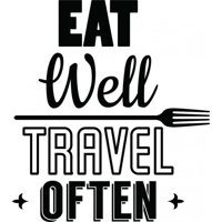 Rienda Libre Graphics - Decomural Eat Well Travel Often Ws-46108