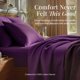 thumbnail image 2 of Juego de sábanas de franela Tribeca Living Twin XL, color morado, 2 of 8