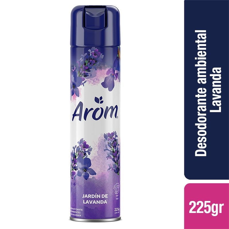 Desodorante Ambiental Aerosol Jardín De Lavanda Lata 225 g Arom