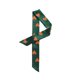 thumbnail image 1 of INSPIRE CHIC Mujer Pañuelo de Cinta Patrón de Corazón Estrecho para Cabello Muñeca Envoltura de Mango Corazón Verde S, 1 of 5