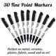 thumbnail image 2 of Rotuladores Permanentes 30 Unidades Color Negro Punta Fina, 2 of 7
