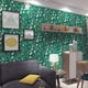 thumbnail image 3 of 1 Roll Ink Green American Country Style Instant Sticker, Moisture-proof, Anti-fouling, Green Plant Background Wall, Pvc, Self-adhesive Wallpaper, Wall Stickers, For Bedroom Living Room Dining Room Fu, 3 of 4
