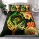 thumbnail image 1 of Juego De Cama Hawaii Polynesian Hawaii Sharks Tribal Patterns Verde, 1 of 3