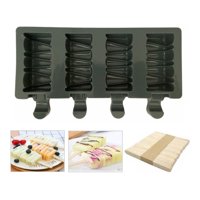 Genérico - Moldes De Silicona Para Helados Molde Paletas Helado Paleta