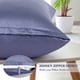 thumbnail image 5 of PiccoCasa 2 Piezas Funda de Almohada de Satén con Cremallera Sateen Sedoso, Estándar Gris Pizarra, 5 of 7