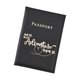 thumbnail image 2 of PU Pasaporte Monedero Protección Pasaportes ID Tarjeta Caso Mujer Hombre Pasaporte Cubierta Negro, 2 of 5